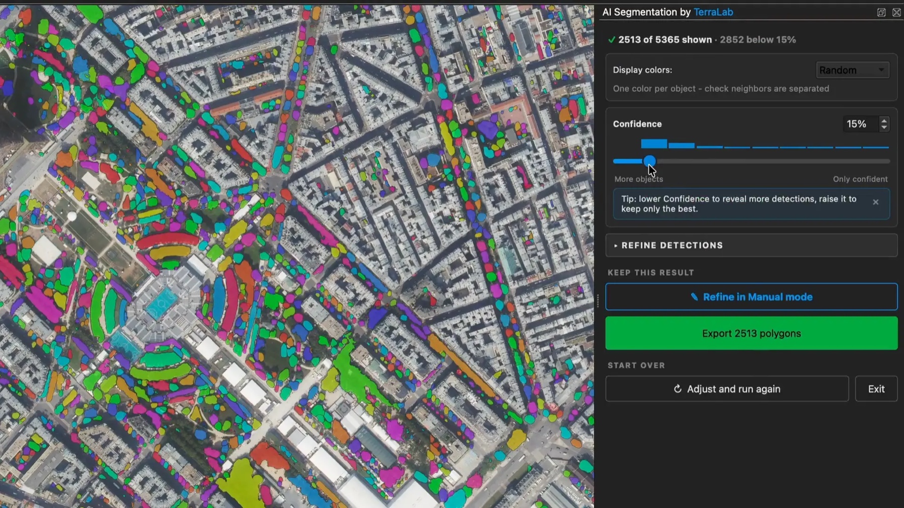 QGIS AI Segmentation 自动检测演示